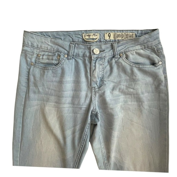 INDIGO REIN Women's Stretch Blue Denim Cuffed Capri Jeans Size 9 (32"x 20") - Picture 4 of 10